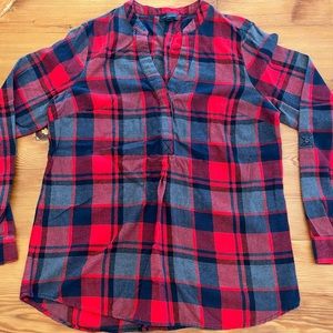 The Limited Women’s Red, Black Grey Flannel